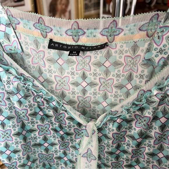 Antonio Melani Silk Spaghetti Strap Blouse Medium - Picture 2 of 7